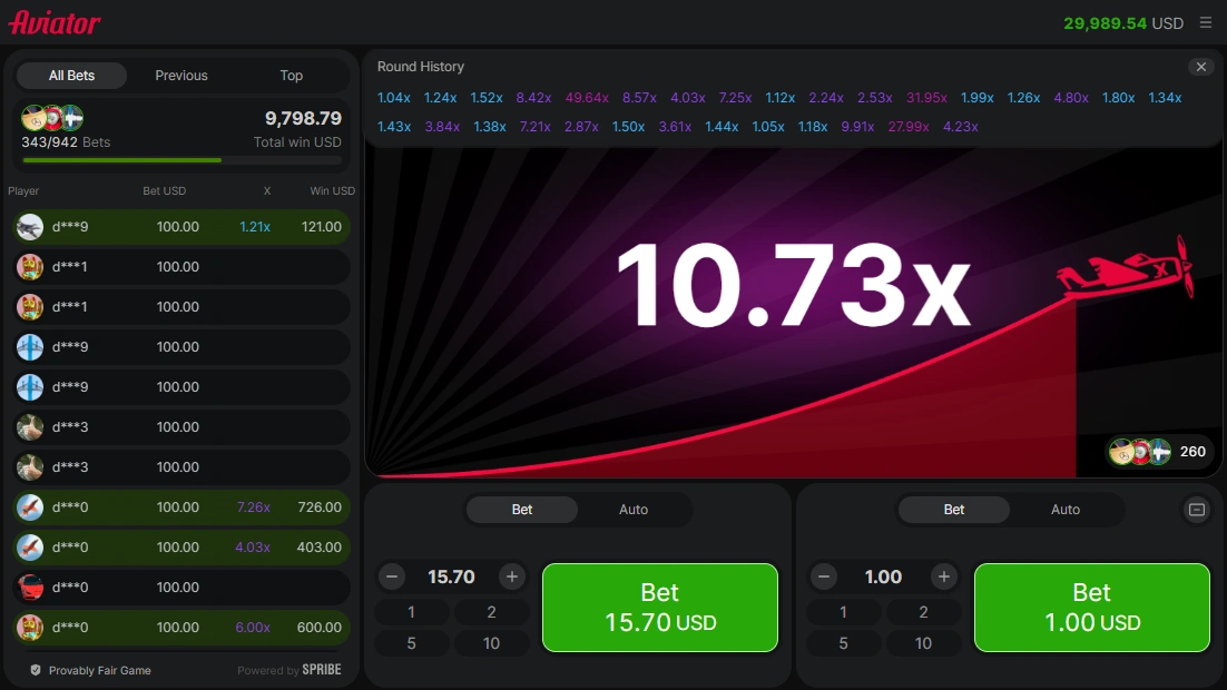 Aviator Spribe game interface Divine Casino Bangladesh